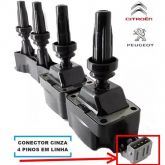 Bobina Ignição Citroen C3 Peugeot 206 207 307 1.6 16v Flex